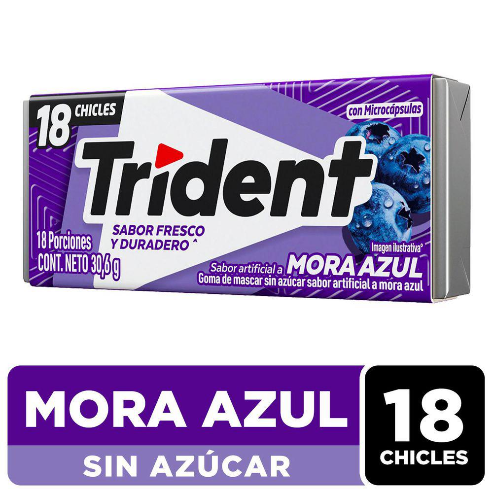 Trident Mora Azul X 18unidades