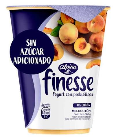 Yogurt Finesse Melocotón Alpina 150g   
