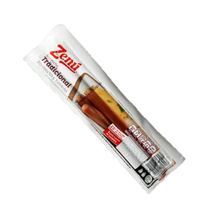 Salchicha Tradicional Zenú 3 unidades  102g 
