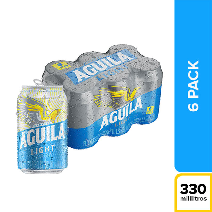 Cerveza Six Pack Aguila Light Lata 330cm