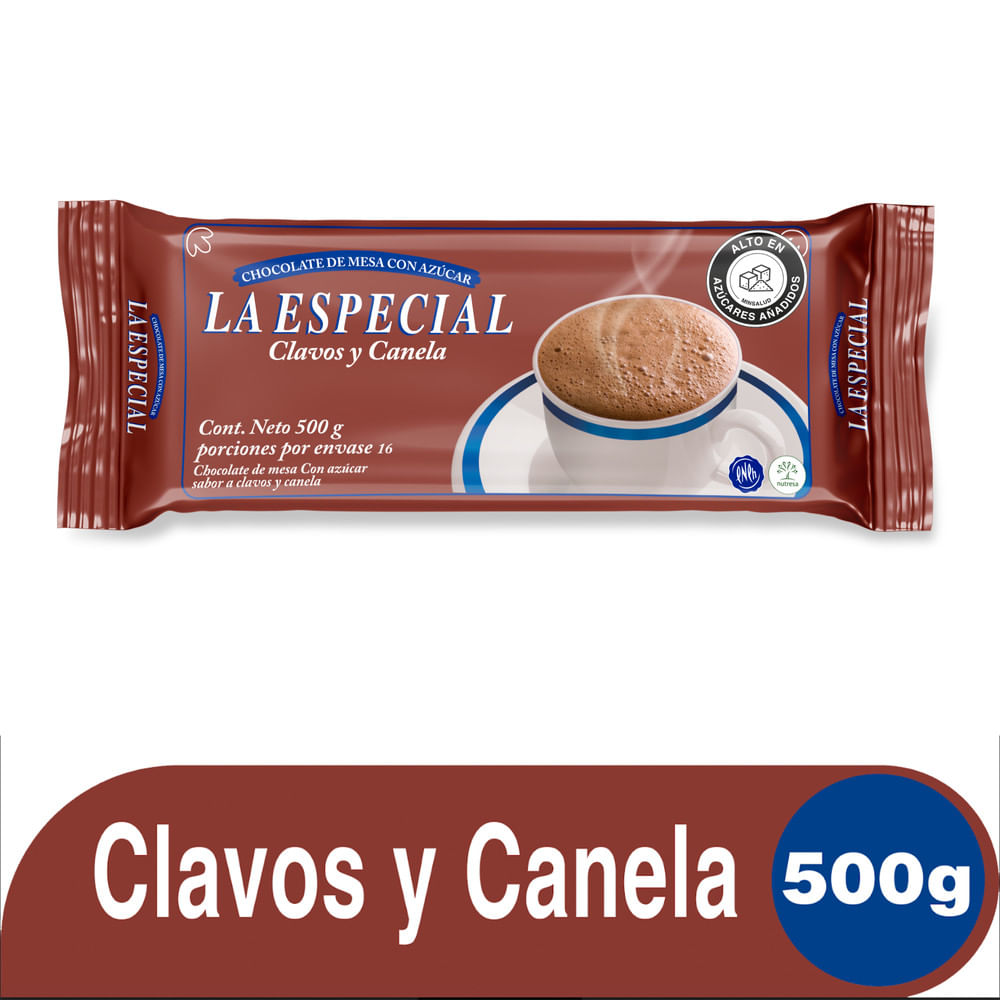 Chocolate Clavos y Canela La Especial 500g