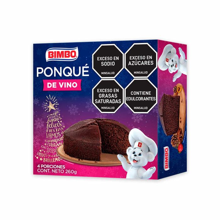 Ponqué de Vino Bimbo 260g