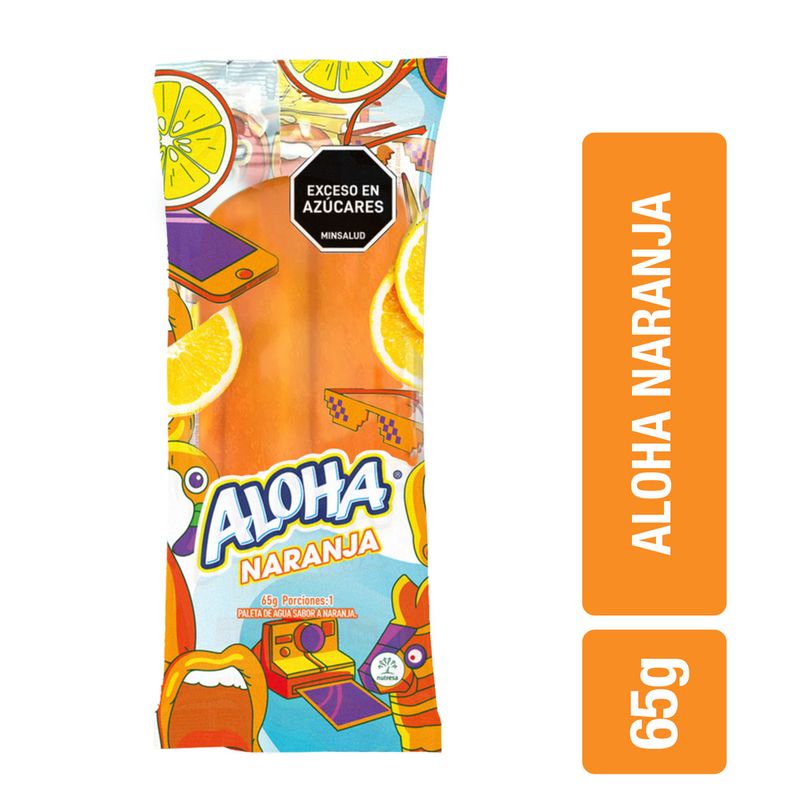 Paleta Aloha Narnaja Crem Helado 65g