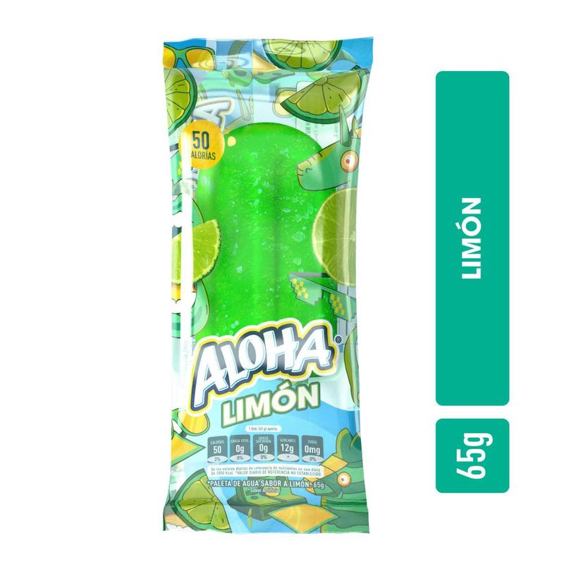 Paleta Aloha Limón Crem Helado 65g