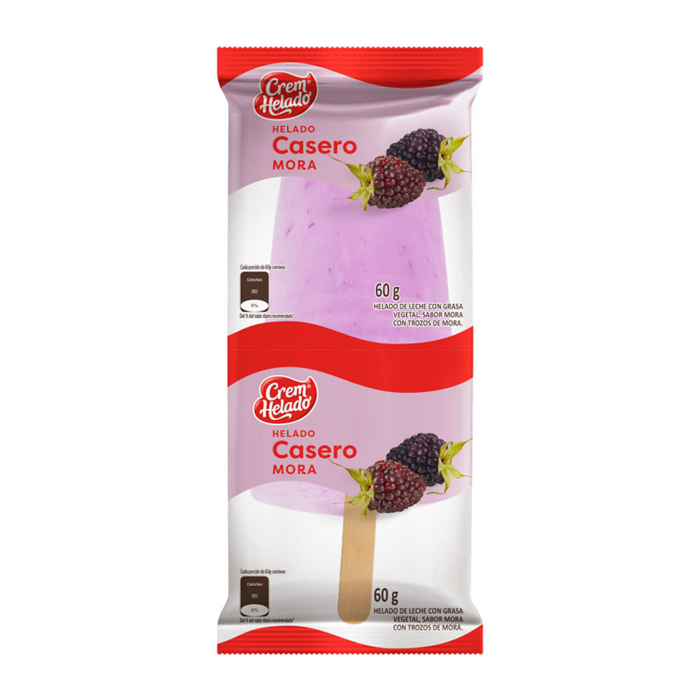 Helado Casero Mora Crem Helado 60g