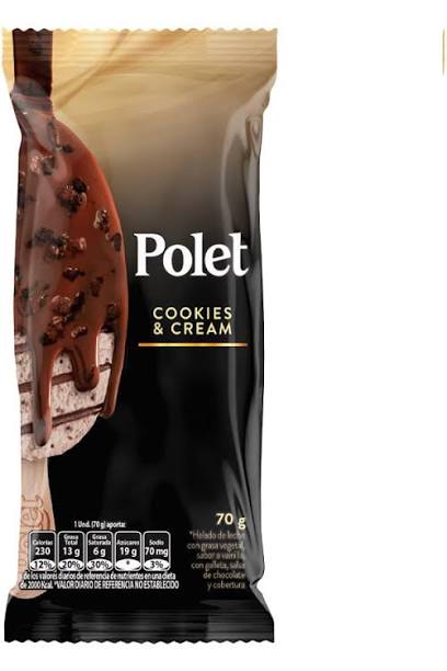 Polet Cookies and Cream Crem Helado 70g