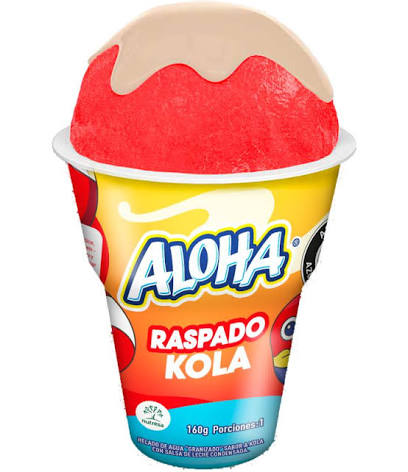Vaso Raspado Kola Aloha Crem Helado 160g