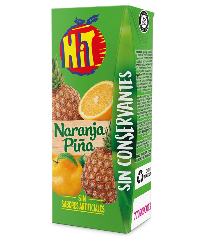 Jugo Hit Naranja Piña Caja 200ml