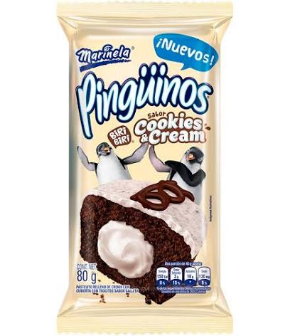 Pinguinos Cookies and Cream Bimbo 80g