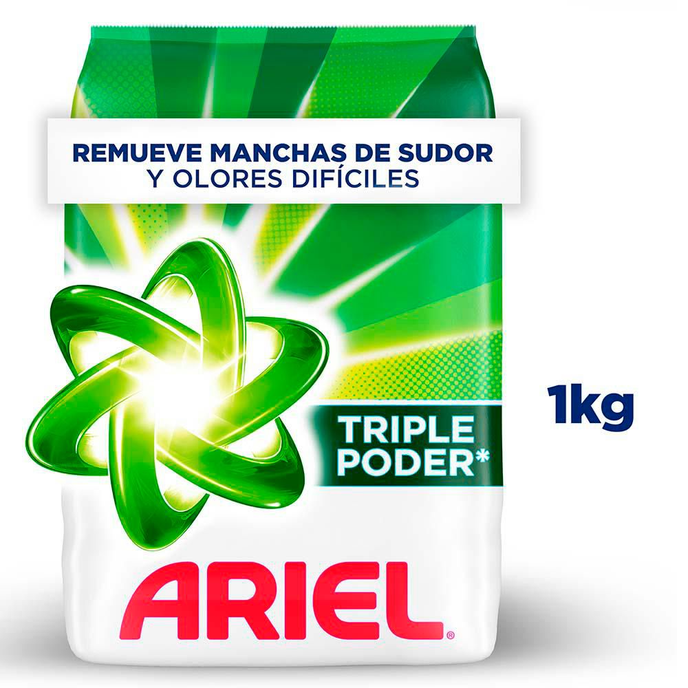 Jabón en Polvo Ariel 1Kg