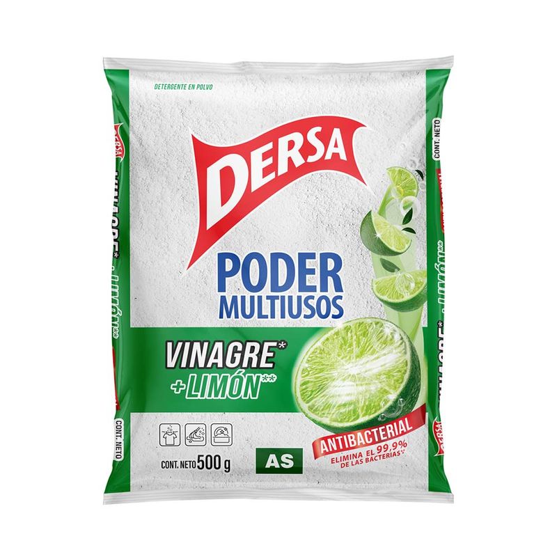 Jabón en Polvo  Vinagre + Limón Dersa 500g