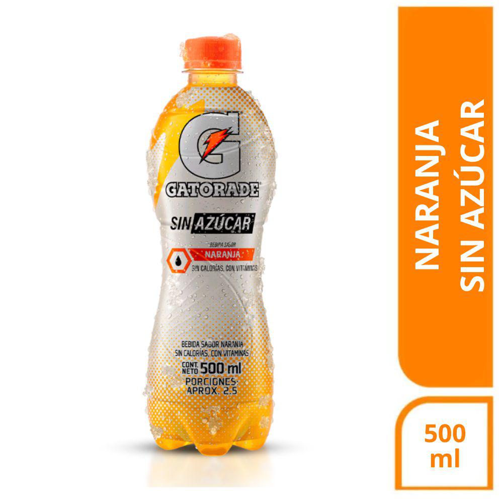 Gatorade Sin Azúcar sabor a Naranja 500ml