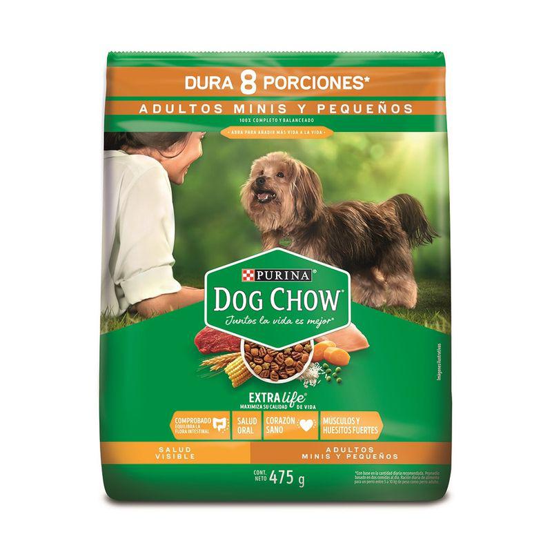 Dog Chow Adultos Minis y Pequeños con Carne y Pollo 475g