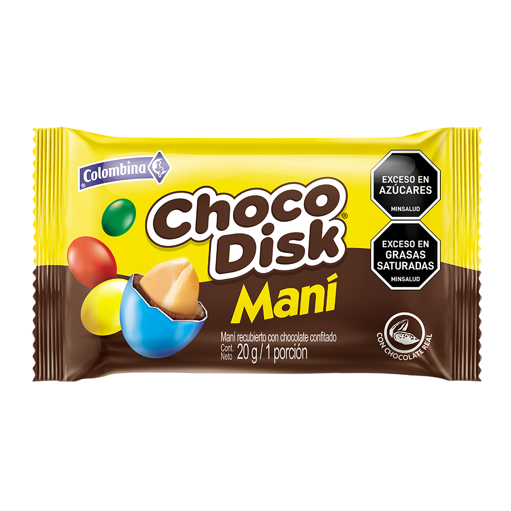 Choco Disk Maní 20g