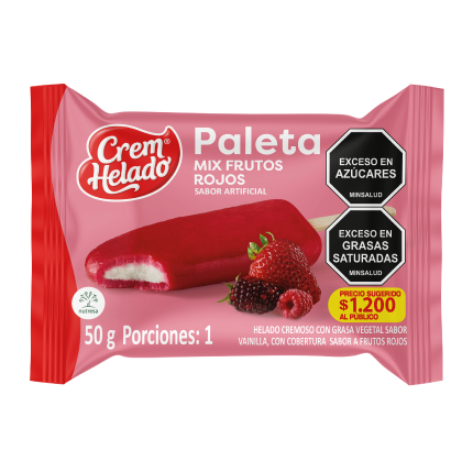 Paleta Frutos Rojos Crem Helado 50g