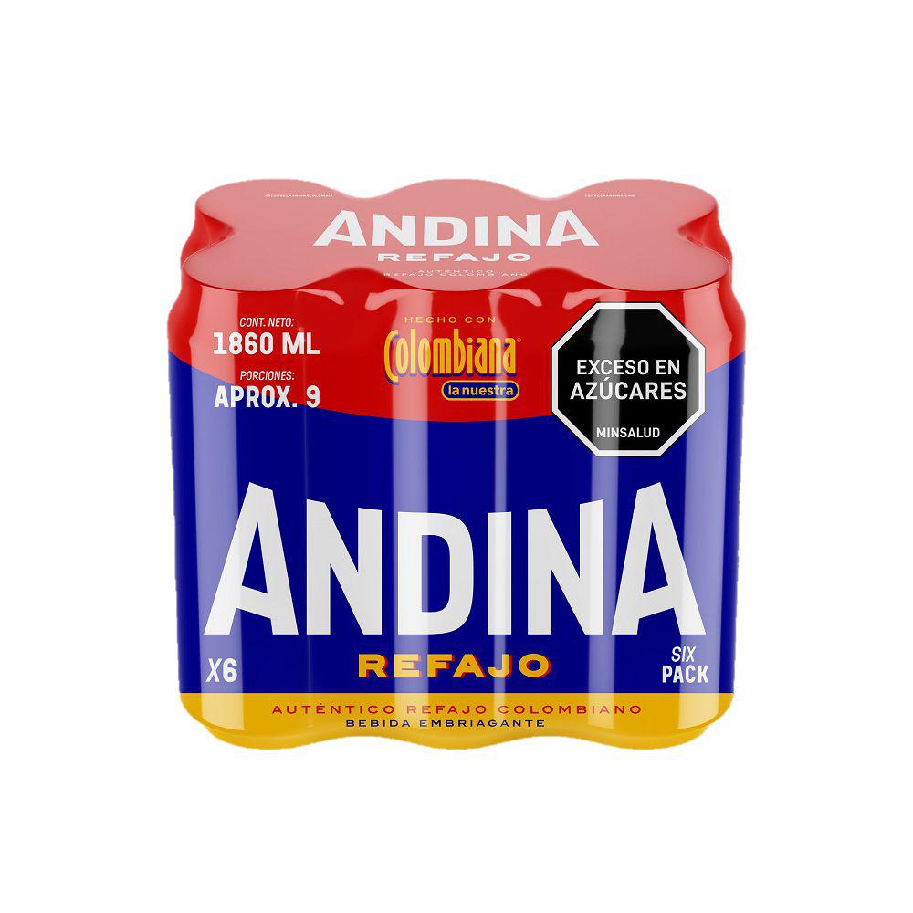 Six Pack Andina Refajo Lata 1860ml