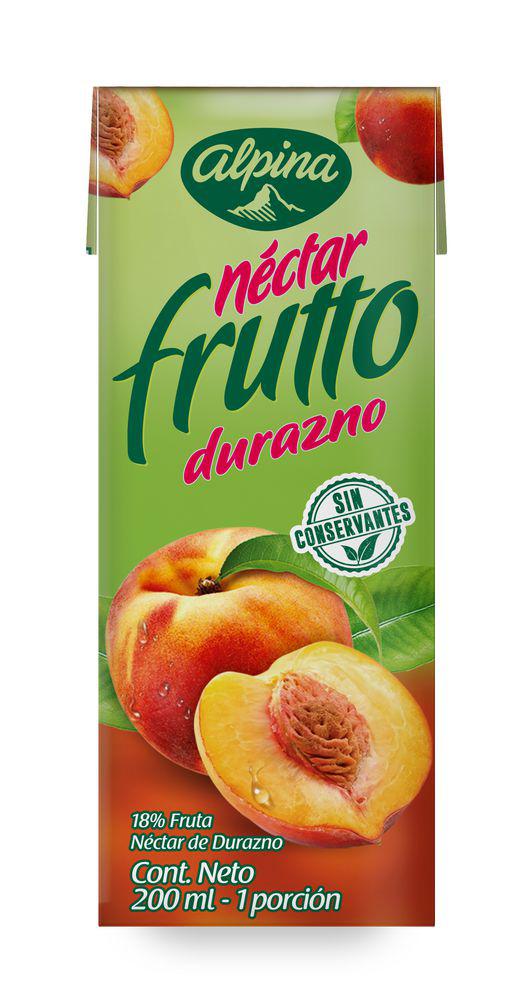 Jugo Frutto Durazno Alpina 200ml Caja