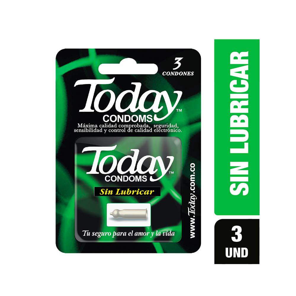 Condones Today x 3 Sin Lubricar