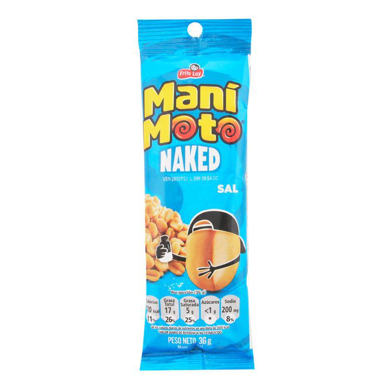Mani Moto sin cubierta salado Margarita 36g