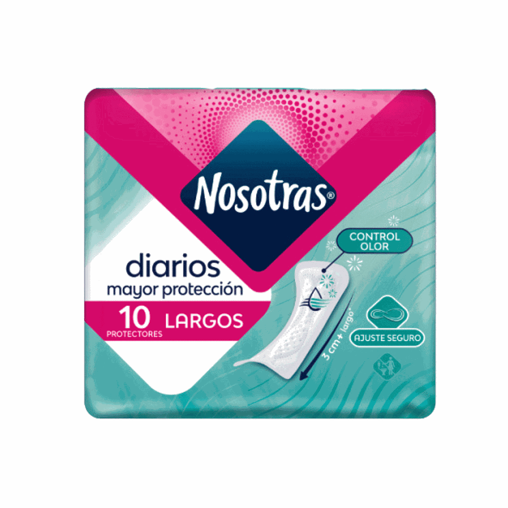 Protectores Diarios Largos x10 Nosotras