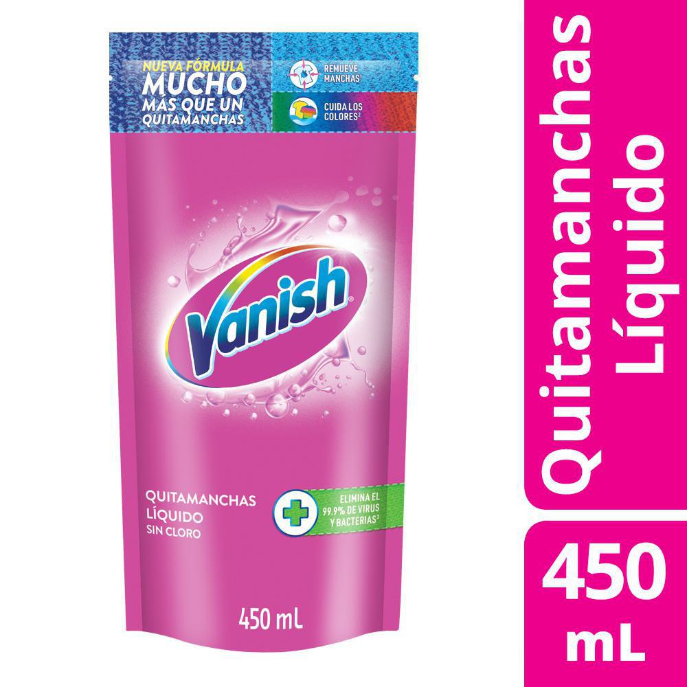 Vanish Quitamanchas Sin Cloro Liquido 450ml