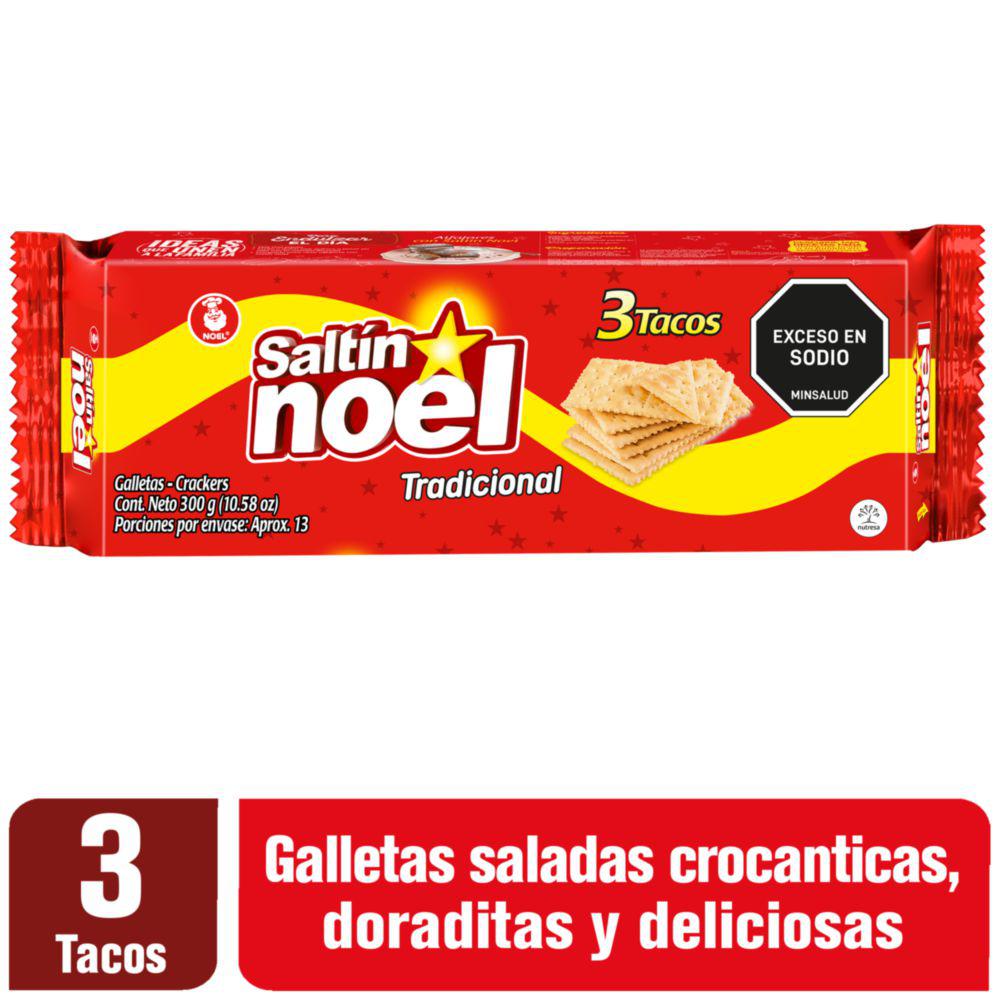 Saltin Noel Taco  x 3 Tradicional