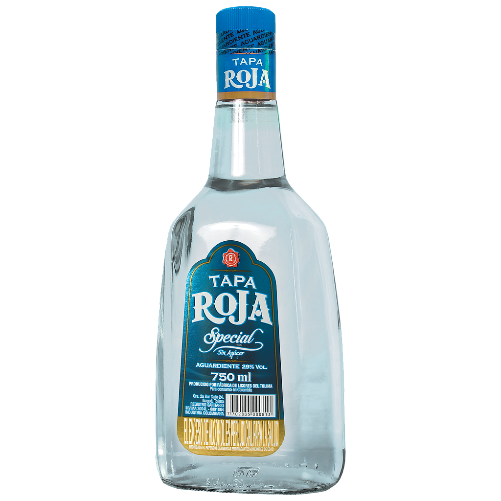 Aguardiente Tapa Roja Special Sin Azúcar 750ml