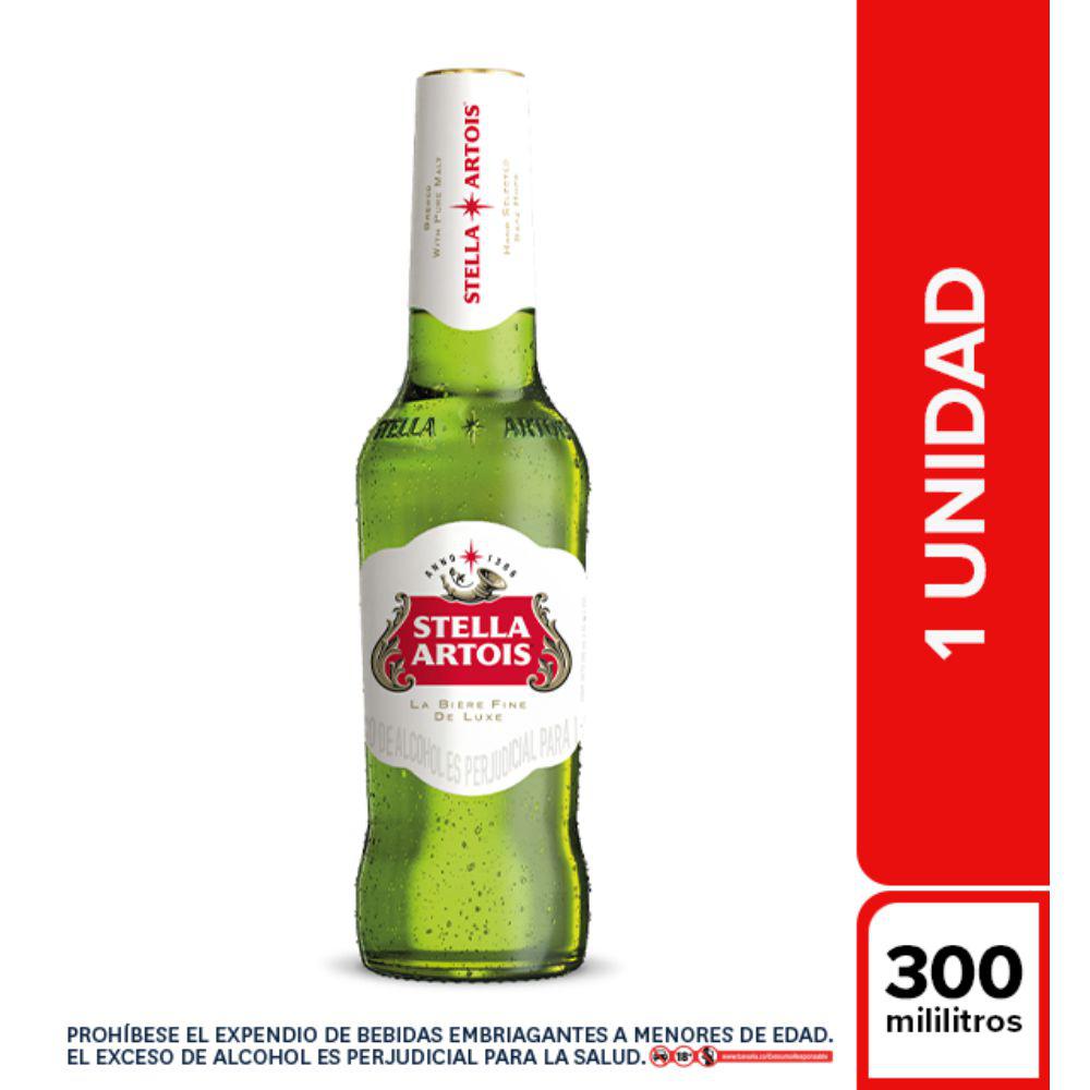 Cerveza  Stella Artois 300ml UNIDAD
