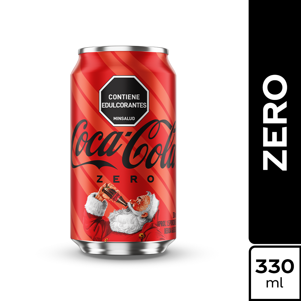 Gaseosa Coca Cola Zero en lata 330ml