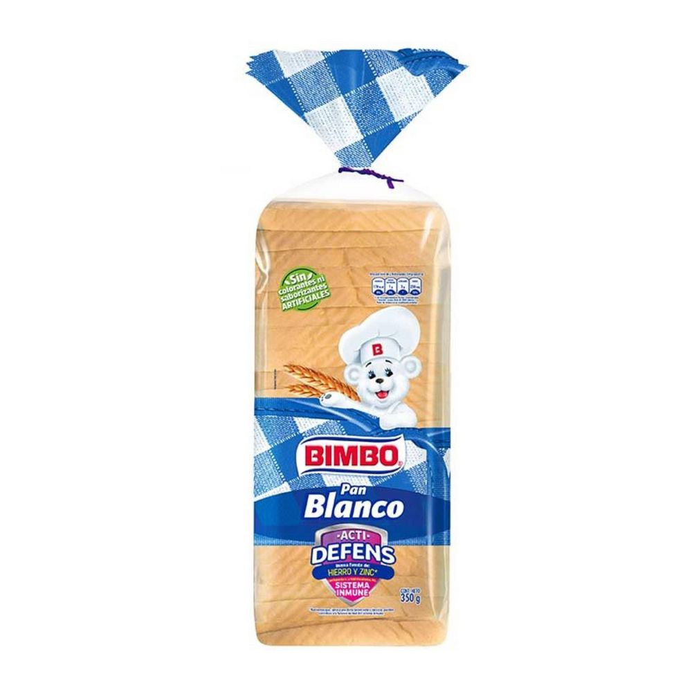 Pan Blanco Tajado Bimbo 350g