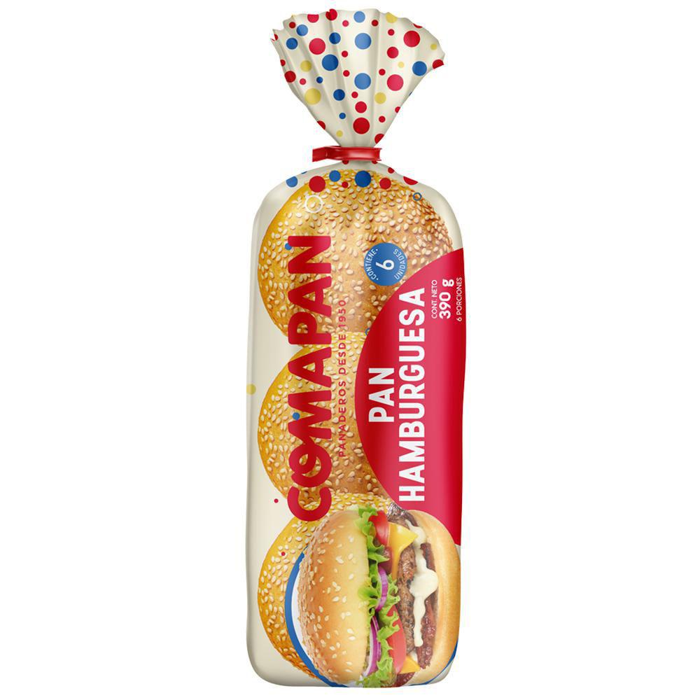 Pan Hamburguesa x6 Comapan 390g