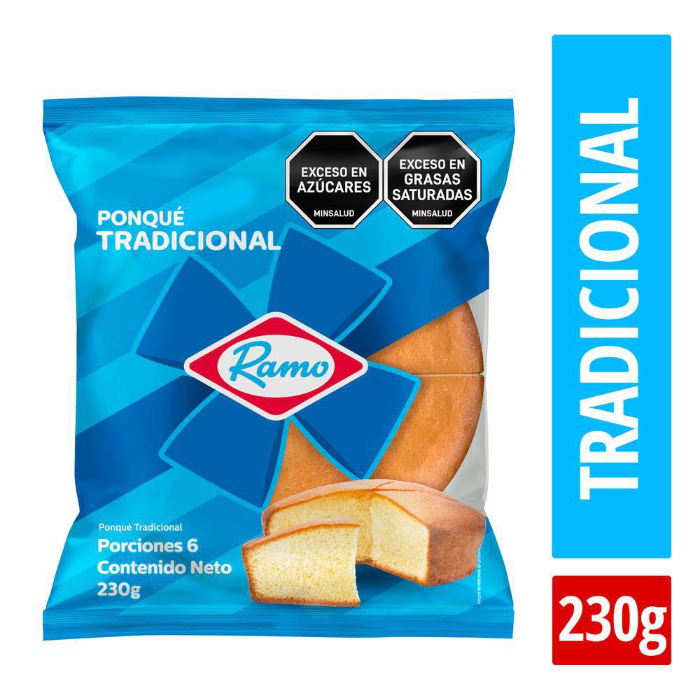 Ponqué Tradicional Ramo 230g