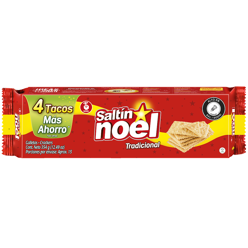 Saltin Noel Taco  x 4 Tradicional 354g